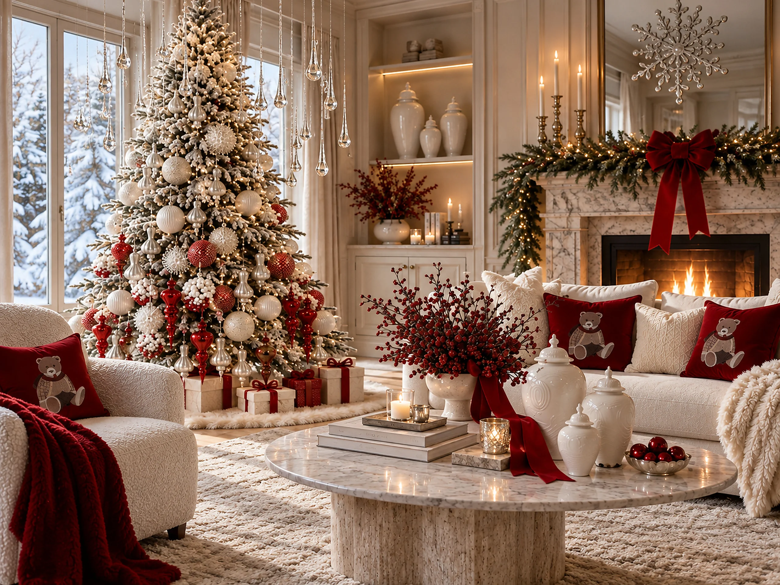 Авторская настольная ёлка PineDecor из живой хвои